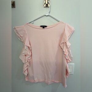 Ralph Lauren Light Pink Ruffle Blouse